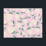 Carte Postale Fraises blanches exotiques Aimer Romance Amitié<br><div class="desc">Découvrez cet art sucré et coloré,  fait à la main par moi pour vous ! N'hésitez pas à ajouter votre propre texte ou à modifier les couleurs. Visitez mon magasin pour plus de détails !</div>