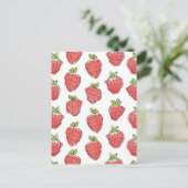 Carte Postale Fraises d'aquarelle (Debout devant)