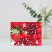 Carte Postale Fraises De Grenade Et Framboises (Debout devant)