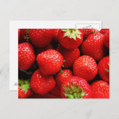 Carte Postale Fraises délicieuses (Devant / Derrière)