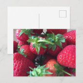 Carte Postale Fraises Douces (Devant / Derrière)