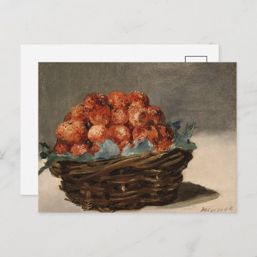 Carte Postale Fraises | Édouard Manet (Devant / Derrière)