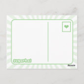 Carte Postale Fraises Kawaii Pastel (Dos)