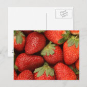 Carte Postale fraises mûres (Devant / Derrière)