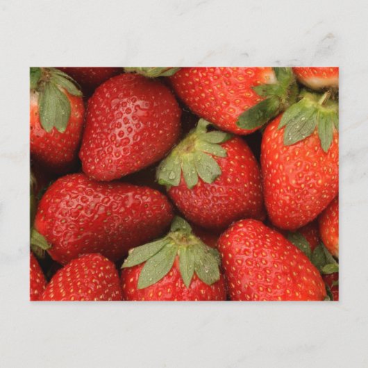Carte Postale fraises mûres (Devant)