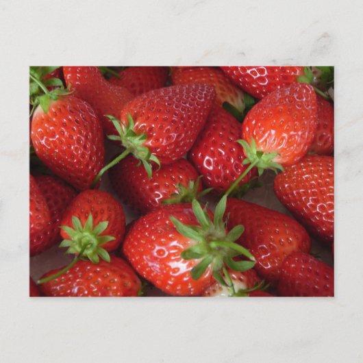 Carte Postale Fraises mûres (Devant)