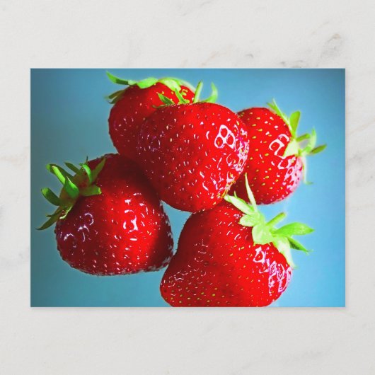 Carte Postale Fraises Photo (Devant)