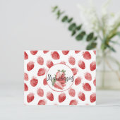 Carte Postale Fraises rouges Fruit (Debout devant)