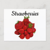 Carte Postale Fraises Rouges Photographiques (Devant)