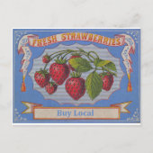 Carte Postale fraises vintages (Devant)