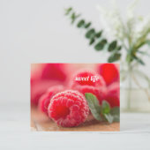 Carte Postale Framboise - vie douce (Debout devant)