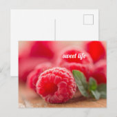 Carte Postale Framboise - vie douce (Devant / Derrière)