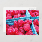 Carte Postale Framboises fraîches (Devant / Derrière)