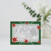 Carte Postale Frame Poinsettia Swirl (Debout devant)