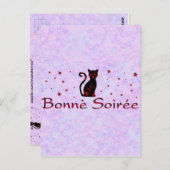 Carte Postale Français : Bonne Soiree (Devant / Derrière)