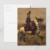 Carte Postale Français Hussar (Devant / Derrière)