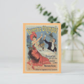 Carte Postale Français Paris Restaurant publicité de Chéret 1899 (Debout devant)