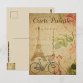 Carte postale française (Devant / Derrière)