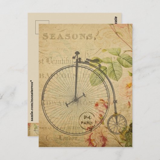 Carte postale française (Devant / Derrière)