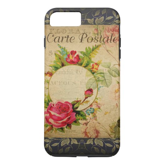Carte postale française iPhone 8/7 Coque (Dos)