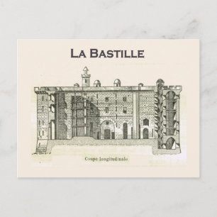Carte Postale France, à l'intérieur de la Bastille
