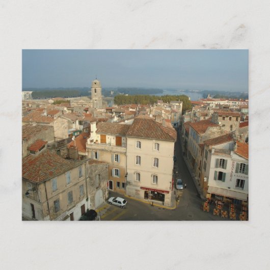 Carte Postale France, Arles, Provence, vue sur la ville depuis (Devant)