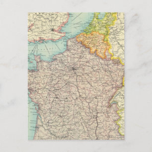 Carte Postale France, Belgique et Hollande