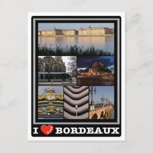 Carte Postale France - Bordeaux - I Love -