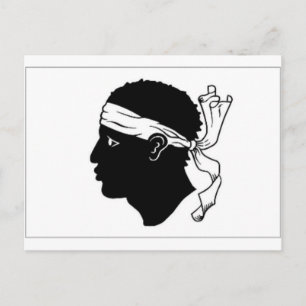 Carte Postale France Corsica Flag