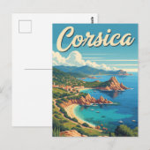 Carte Postale France Corsica Travel (Devant / Derrière)