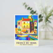 Carte Postale France en train voyage vintage (Debout devant)