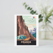 Carte Postale France en voiture (Debout devant)