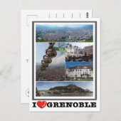 Carte Postale France - Grenoble - I Love - (Devant / Derrière)