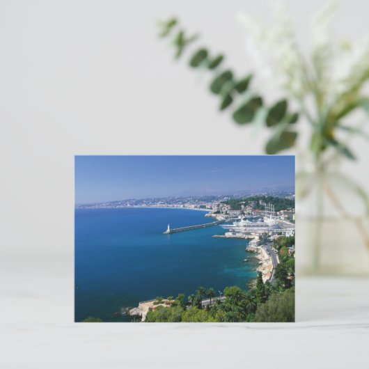 Carte Postale France, Nice, vue aérienne du port (Debout devant)