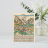 Carte Postale France Nuremberg Chronique 1493 Ancien livre médié (Debout devant)