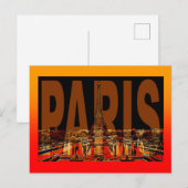 Carte Postale France Paris (Devant / Derrière)