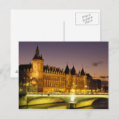 Carte Postale France, Paris, Conciergerie et Seine au (Devant / Derrière)