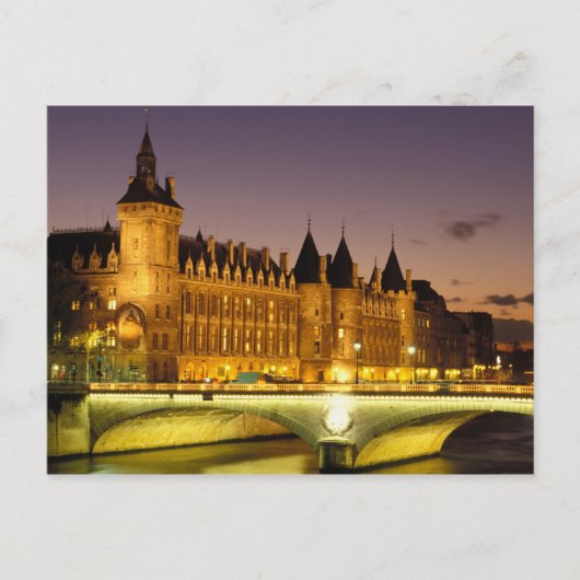 Carte Postale France, Paris, Conciergerie et Seine au (Devant)