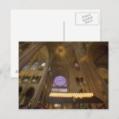 Carte Postale France, Paris. Intérieur de la cathédrale Notre-Da (Devant / Derrière)