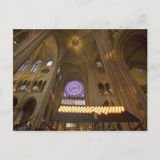 Carte Postale France, Paris. Intérieur de la cathédrale Notre-Da (Devant)