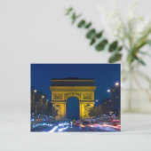 Carte Postale France, Paris. L'Arc de Triomphe et les (Debout devant)