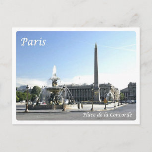 Carte Postale France - Paris - Place de la Concorde -