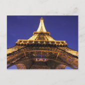 Carte Postale FRANCE, Paris Tour Eiffel, vue du soir (Devant)