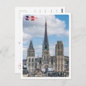 Carte Postale France - Rouen - Cattedrale di Notre-Dame - (Devant / Derrière)