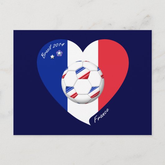 Carte Postale « FRANCE » Soccer Team. Football de la France 2014 (Devant)