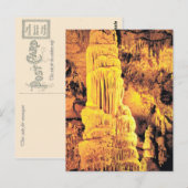 Carte Postale France vintage, Jura, Grotte "d'Osselle" (Devant / Derrière)