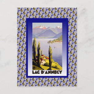 Carte Postale France vintage, Lac d'Annecy