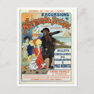 Carte Postale France vintage Normandie Jersey France Voyage et