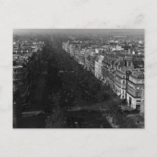 Carte Postale France Vintage Paris champs-élysées avenue