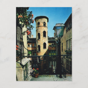 Carte Postale France vintage, Vieux Lyon, Quartier des tisserand